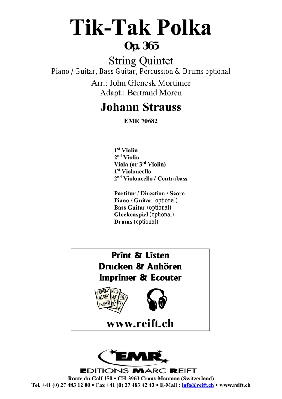 Tik-Tak Polka Tik-Tak Polka String Quintet scores gallery preview page 2