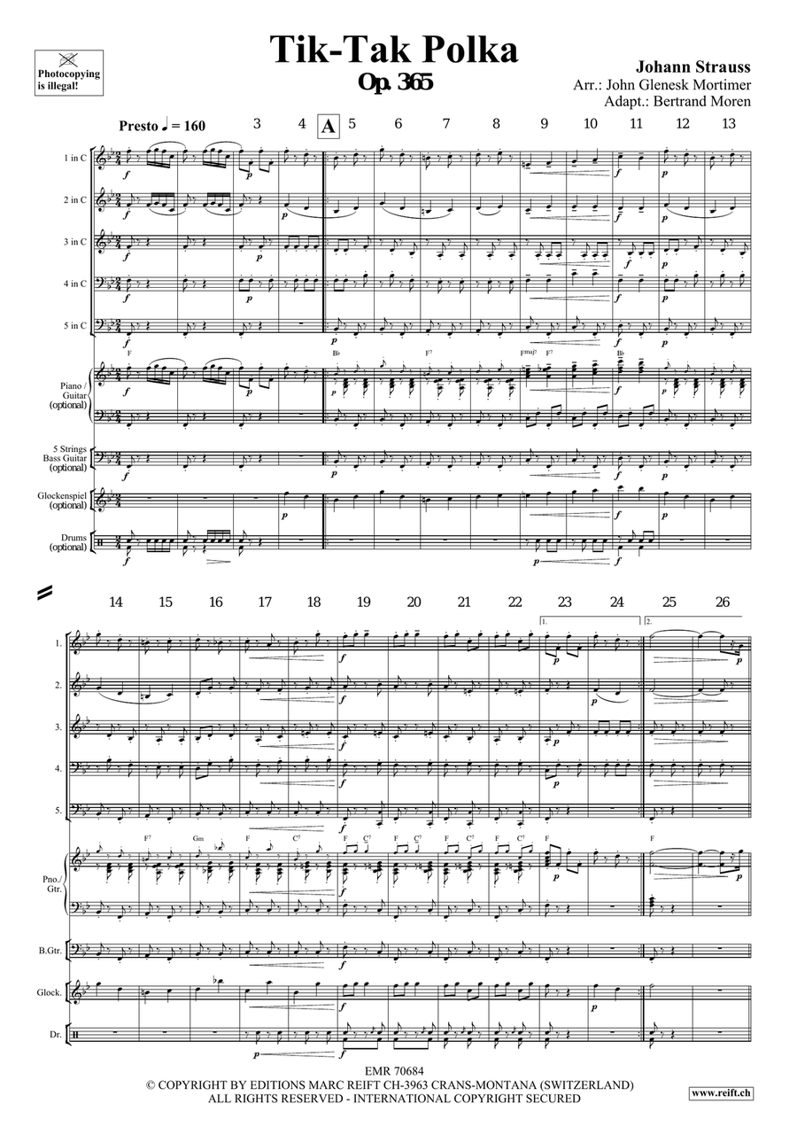Tik-Tak Polka Tik-Tak Polka Woodwind Quintet scores gallery preview page 3