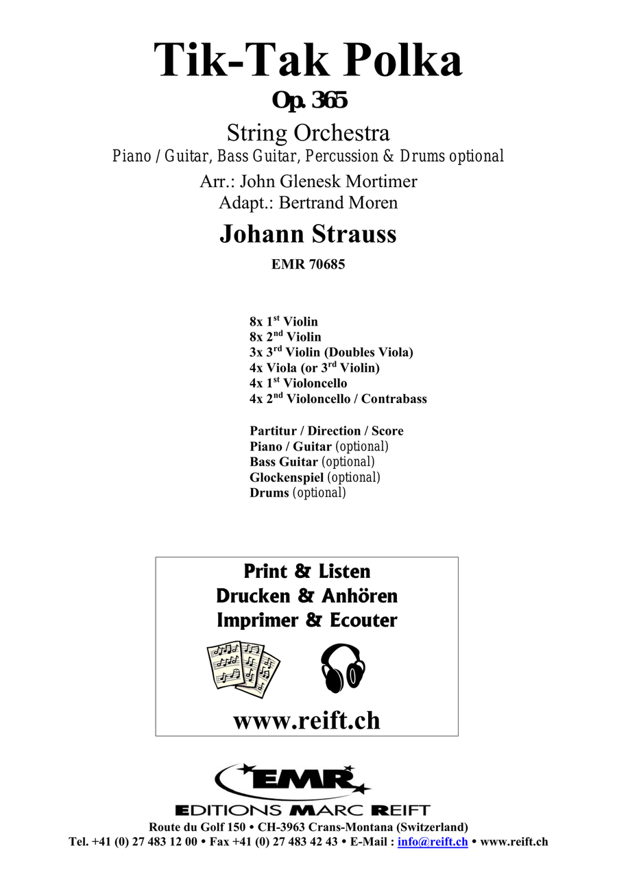Tik-Tak Polka Tik-Tak Polka String Orchestra scores gallery preview page 2