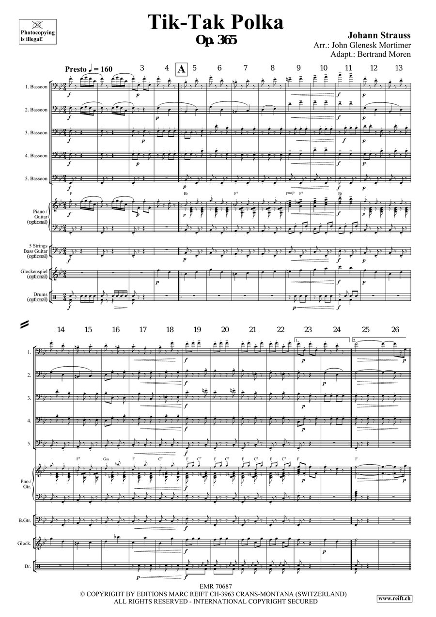 Tik-Tak Polka Tik-Tak Polka Bassoon scores gallery preview page 3
