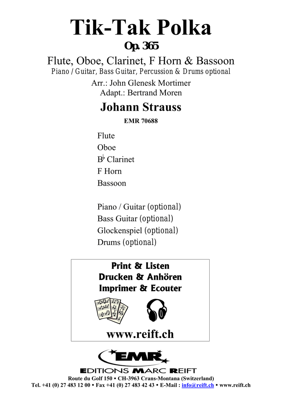 Tik-Tak Polka Tik-Tak Polka Woodwind Quintet scores gallery preview page 2