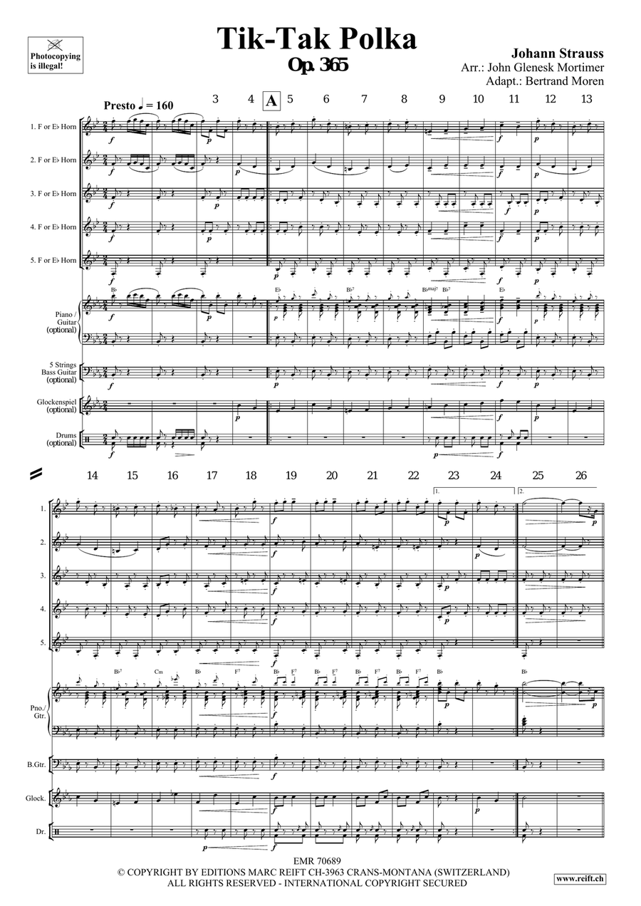 Tik-Tak Polka Tik-Tak Polka Horn scores gallery preview page 3