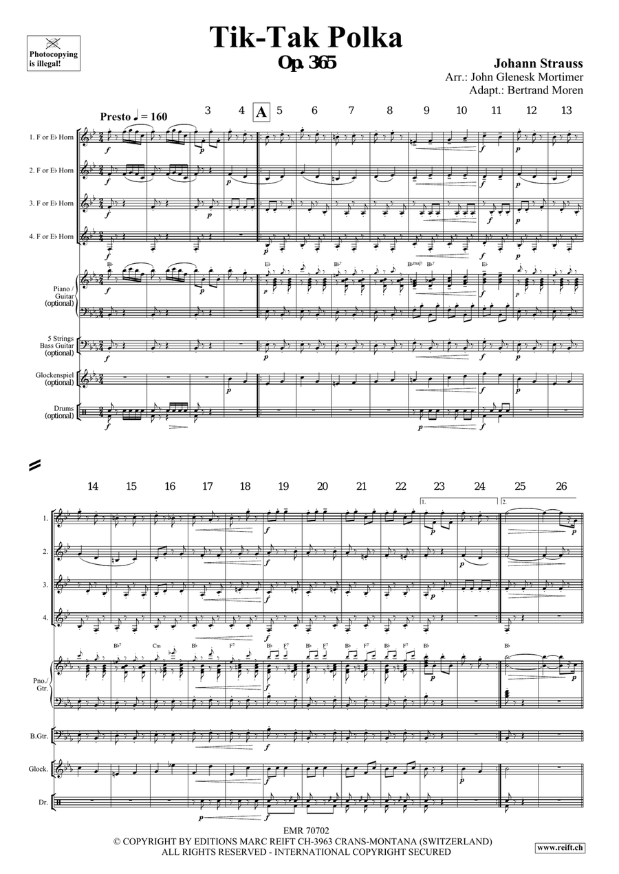 Tik-Tak Polka Tik-Tak Polka Horn scores gallery preview page 3