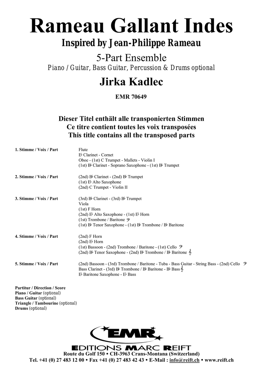 Rameau Gallant Indes Rameau Gallant Indes Score scores gallery preview page 2