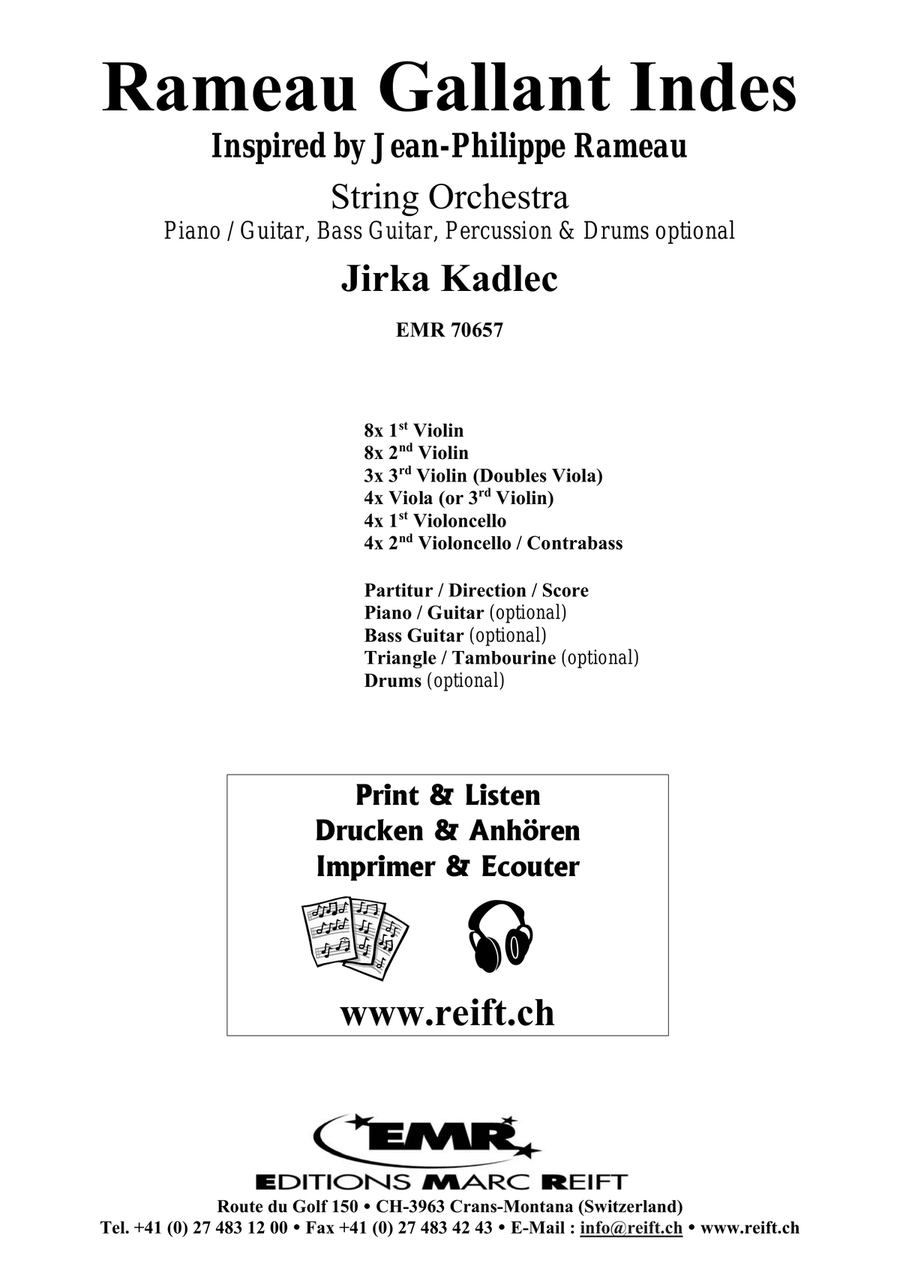 Rameau Gallant Indes Rameau Gallant Indes String Orchestra scores gallery preview page 2