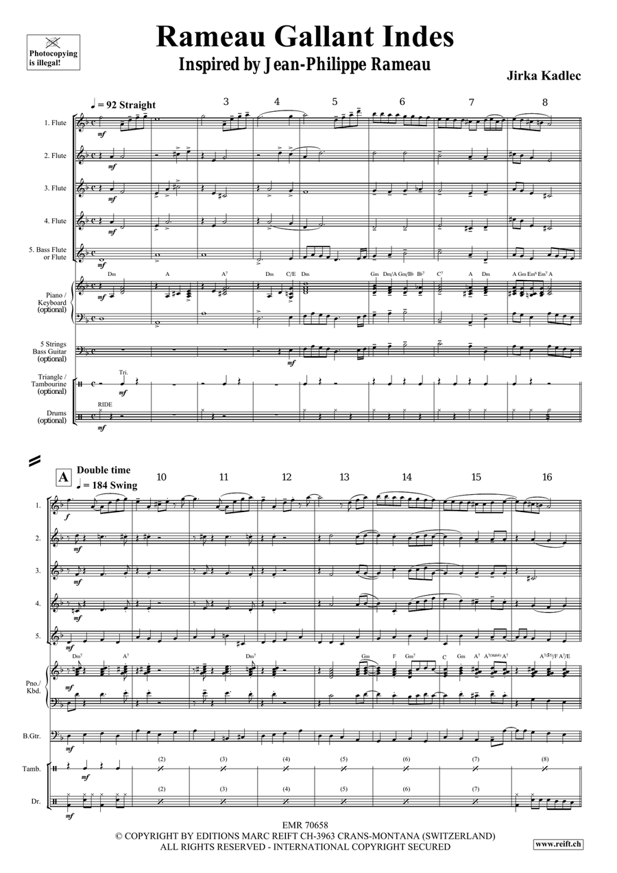 Rameau Gallant Indes Rameau Gallant Indes Flute scores gallery preview page 4