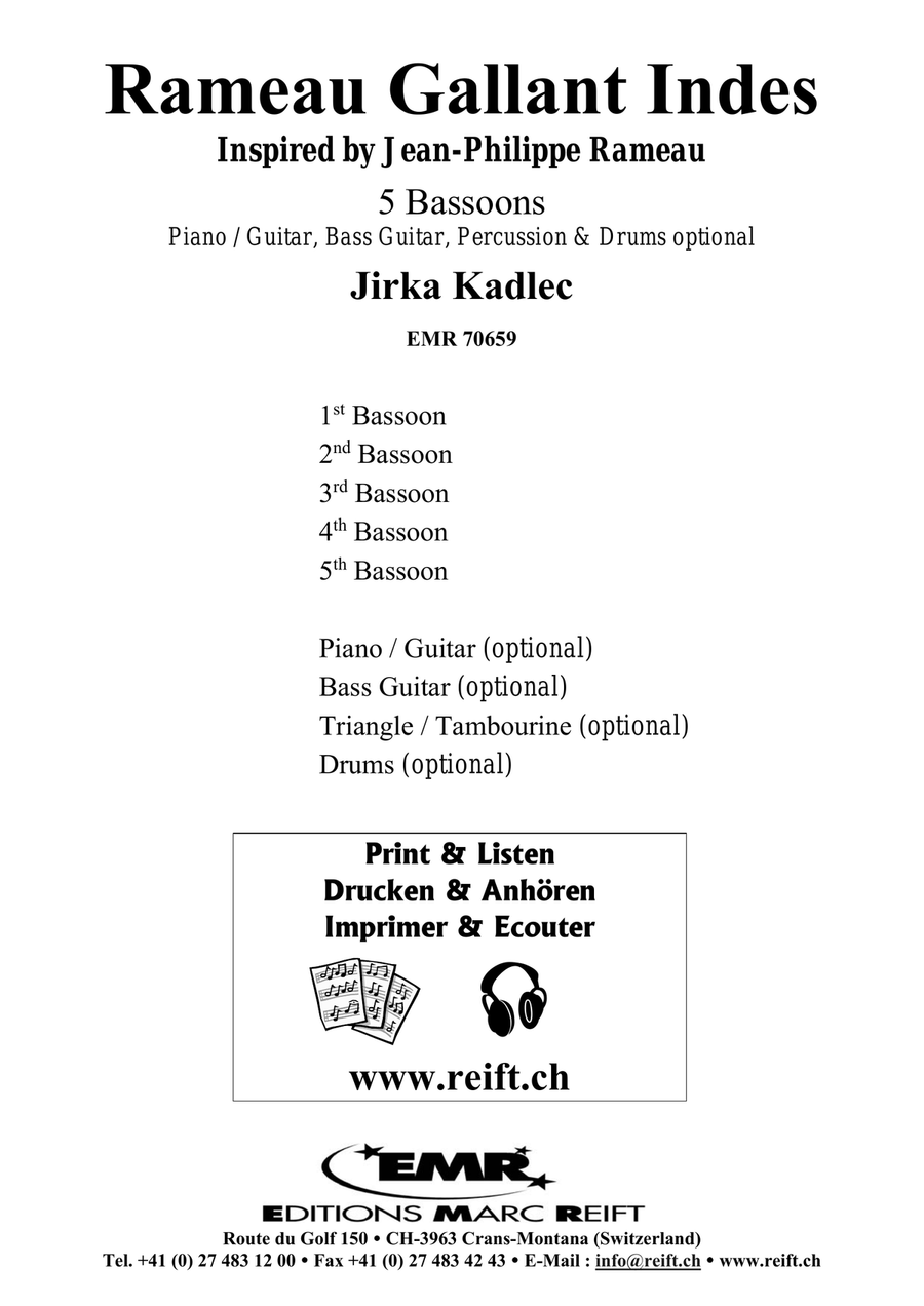 Rameau Gallant Indes Rameau Gallant Indes Bassoon scores gallery preview page 2