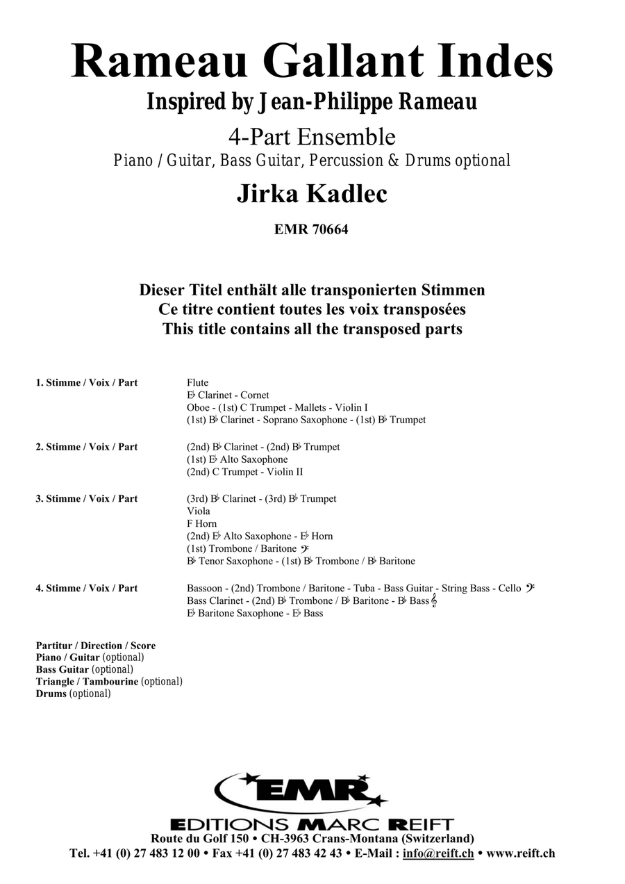 Rameau Gallant Indes Rameau Gallant Indes Score scores gallery preview page 2