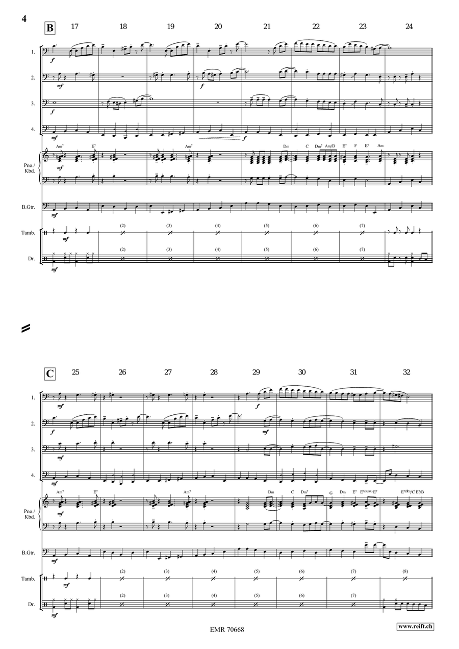 Rameau Gallant Indes Rameau Gallant Indes Trombone Quartet scores gallery preview page 5