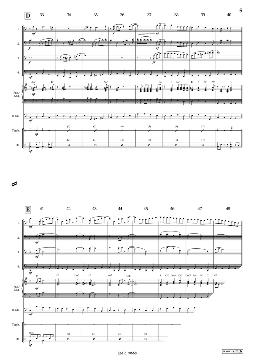 Rameau Gallant Indes Rameau Gallant Indes Trombone Quartet scores gallery preview page 6