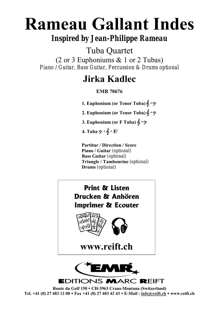 Rameau Gallant Indes Rameau Gallant Indes Tuba Quartet scores gallery preview page 2