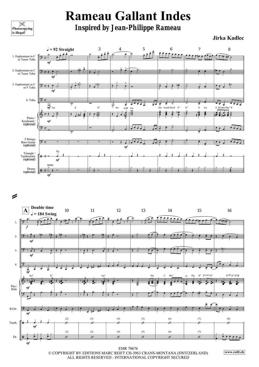 Rameau Gallant Indes Rameau Gallant Indes Tuba Quartet scores gallery preview page 4