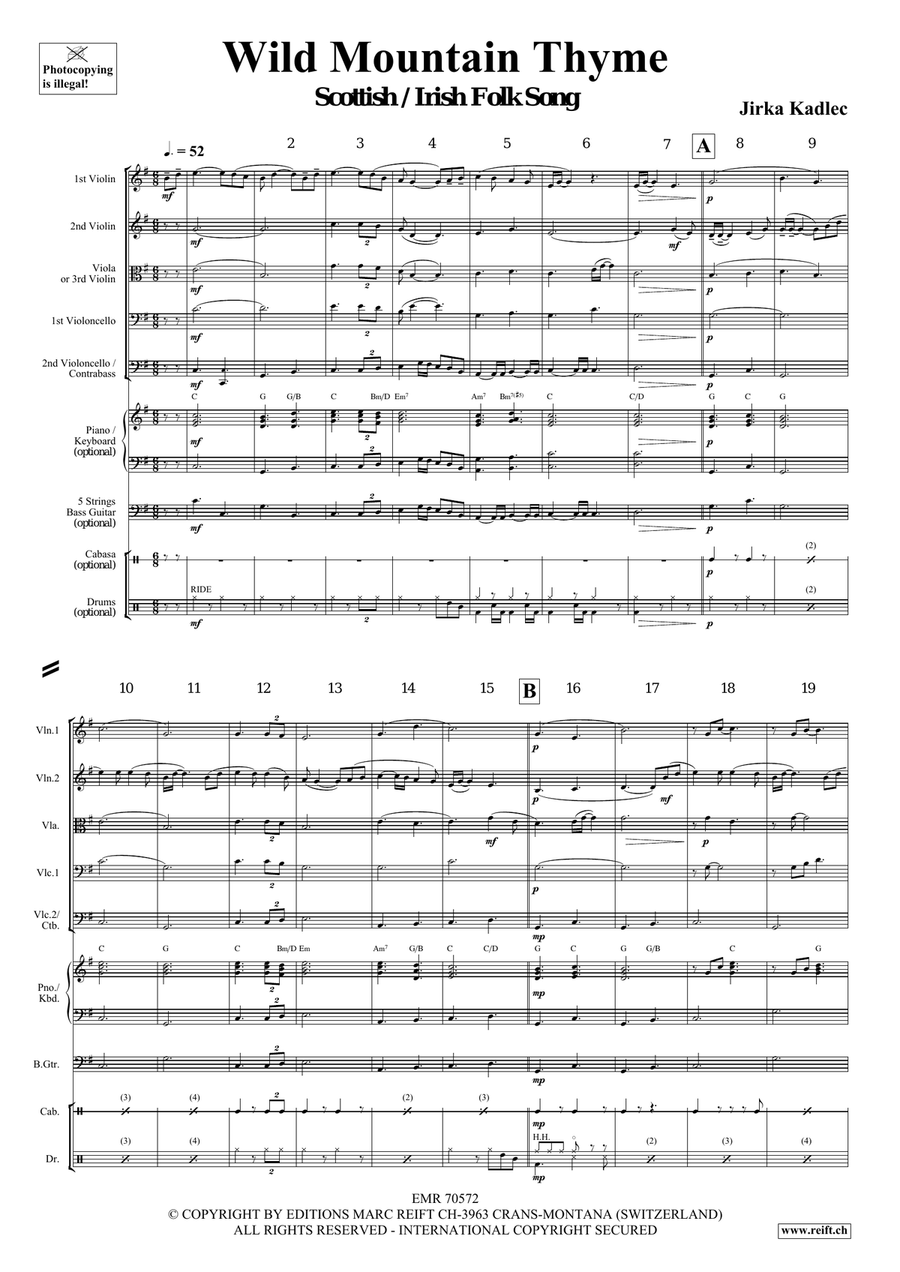 Wild Mountain Thyme Wild Mountain Thyme String Orchestra scores gallery preview page 4