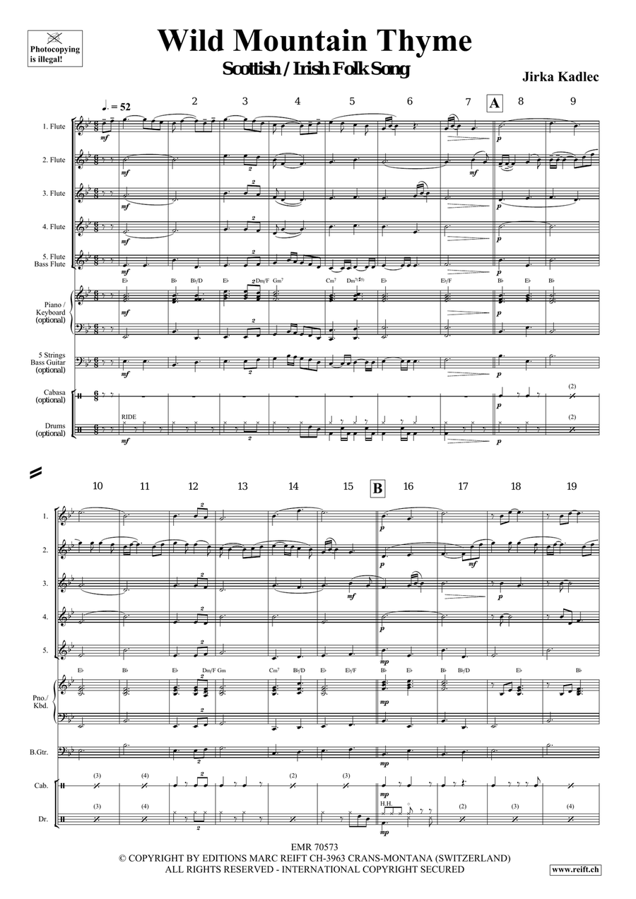 Wild Mountain Thyme Wild Mountain Thyme Flute scores gallery preview page 4