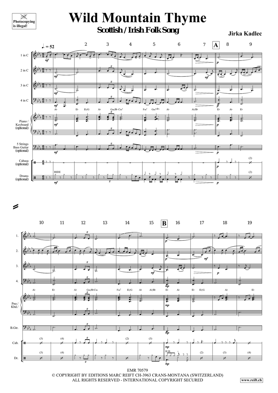 Wild Mountain Thyme Wild Mountain Thyme Score scores gallery preview page 4