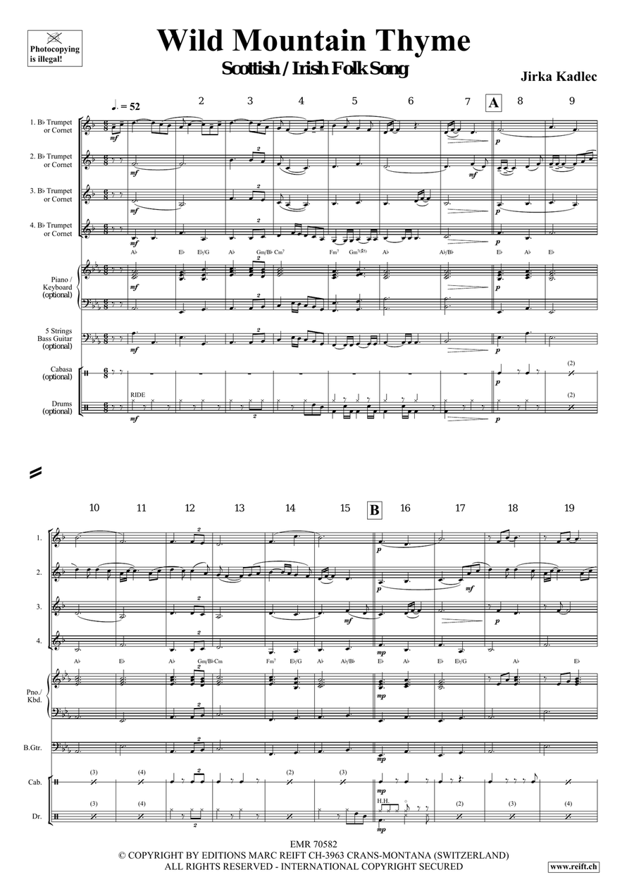 Wild Mountain Thyme Wild Mountain Thyme Cornet scores gallery preview page 4