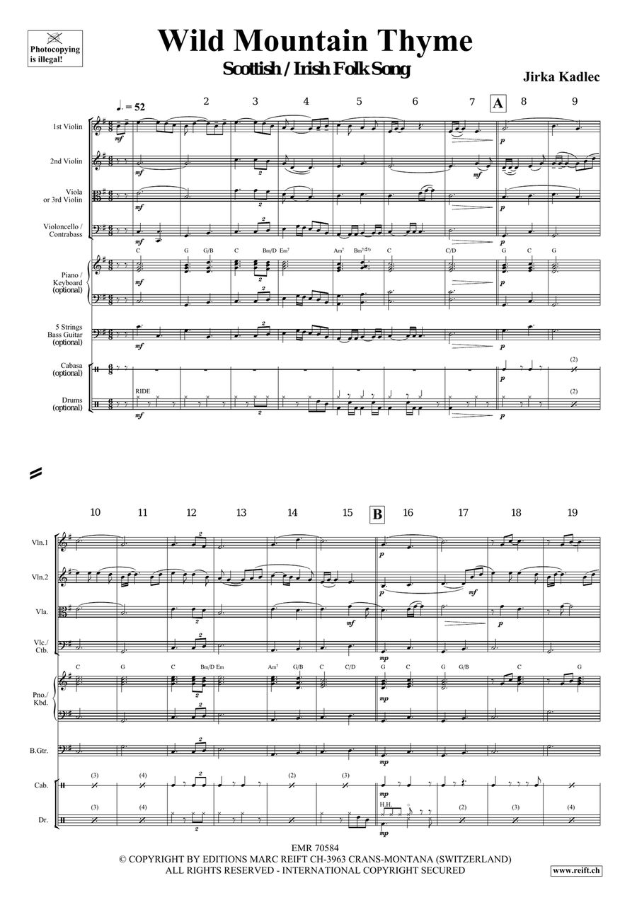 Wild Mountain Thyme Wild Mountain Thyme String Quartet scores gallery preview page 4