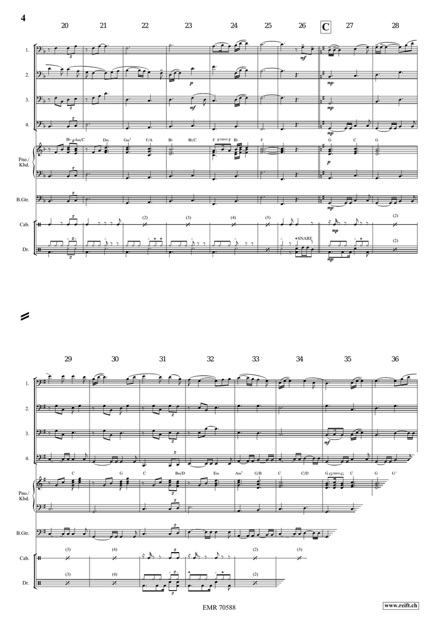 Wild Mountain Thyme Wild Mountain Thyme Bassoon Quartet scores gallery preview page 5