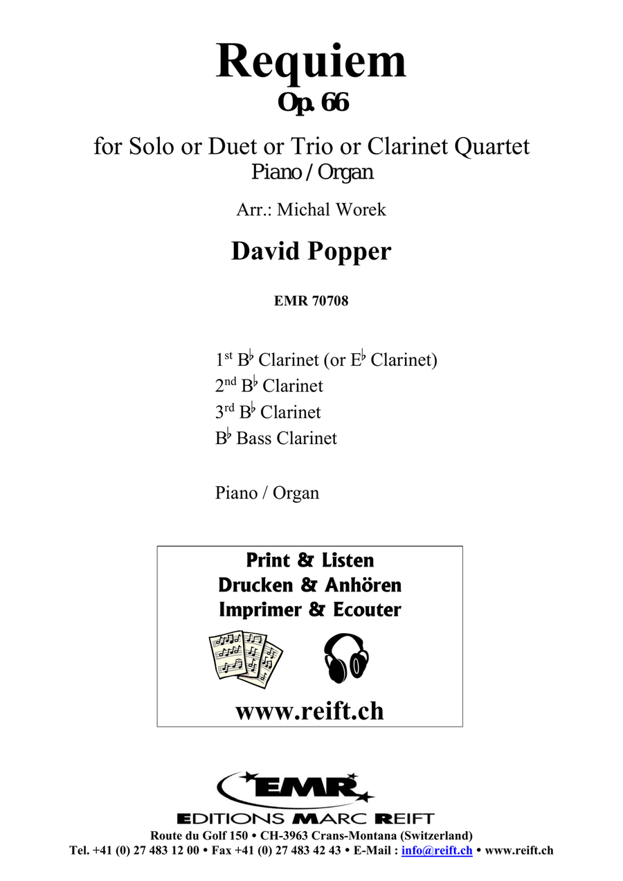 Requiem Requiem Clarinet Quartet scores gallery preview page 2
