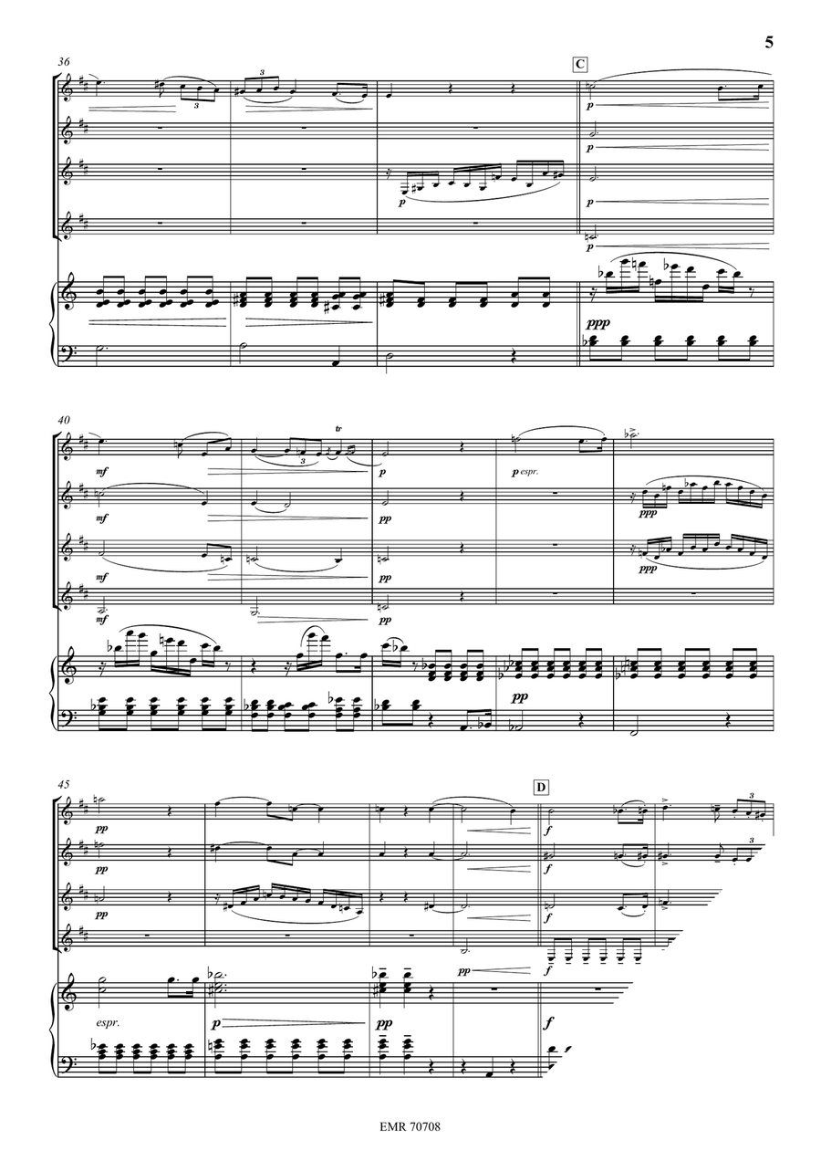 Requiem Requiem Clarinet Quartet scores gallery preview page 5