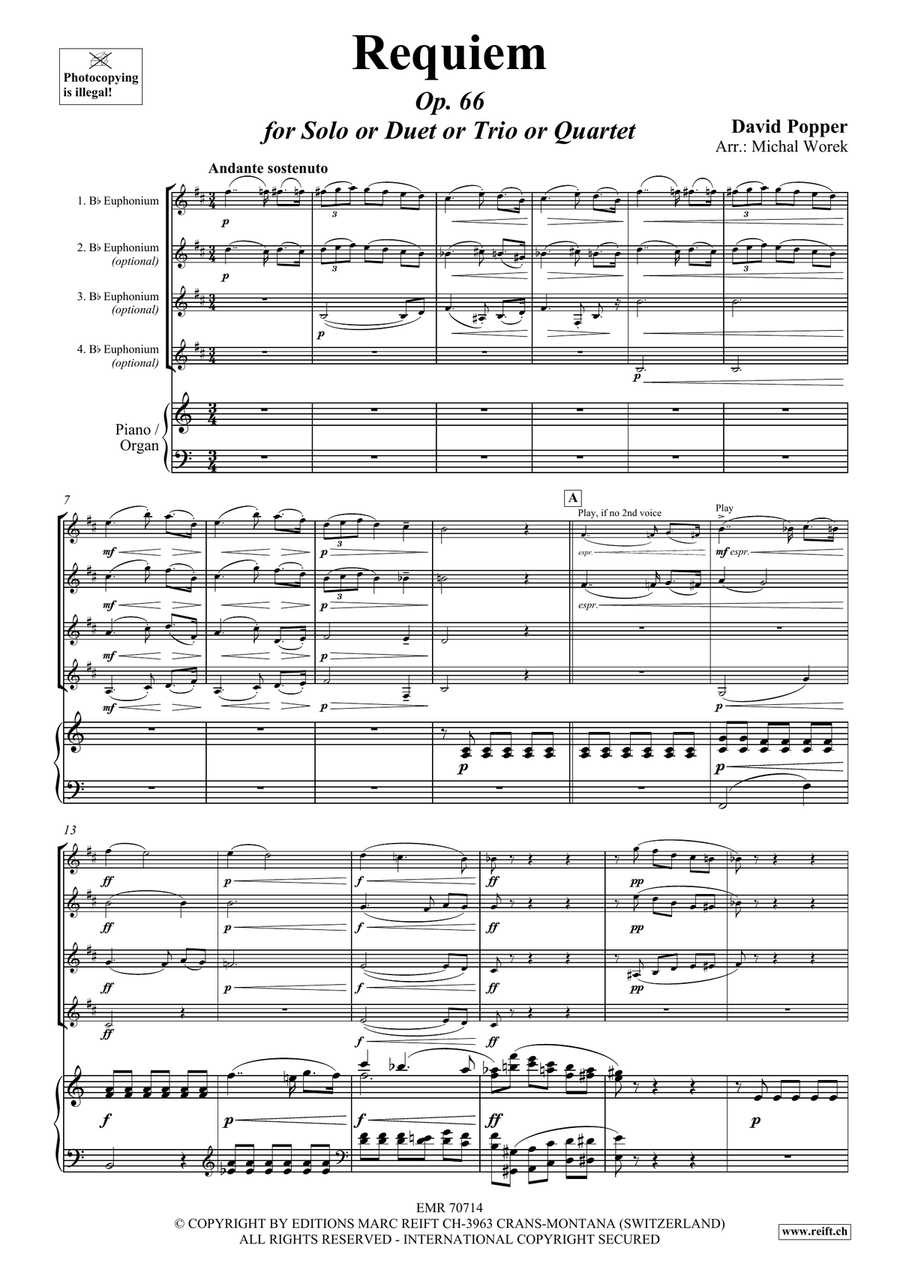 Requiem Requiem Euphonium scores gallery preview page 3