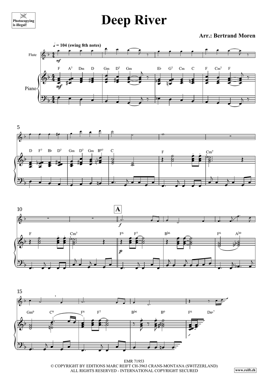 Deep River Deep River Flute Solo scores gallery preview page 3