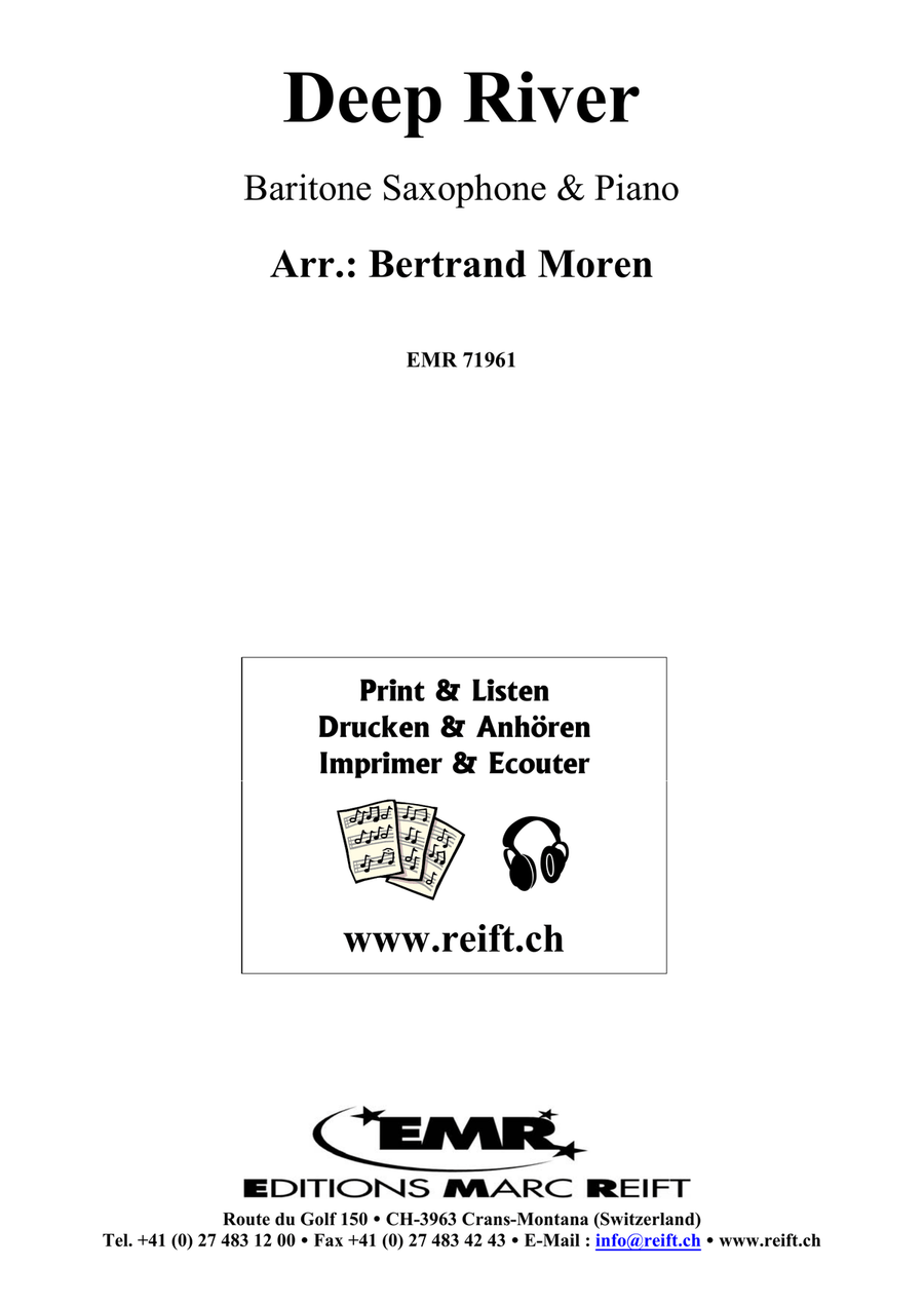 Deep River Deep River Baritone Saxophone scores gallery preview page 2