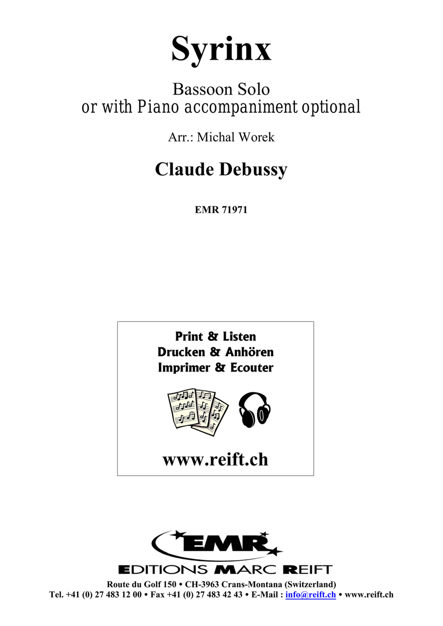 Syrinx Syrinx Bassoon Solo scores gallery preview page 2