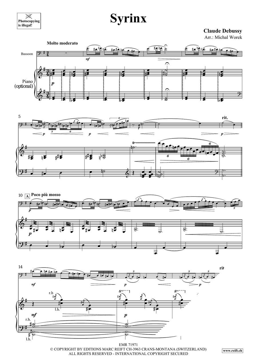 Syrinx Syrinx Bassoon Solo scores gallery preview page 3