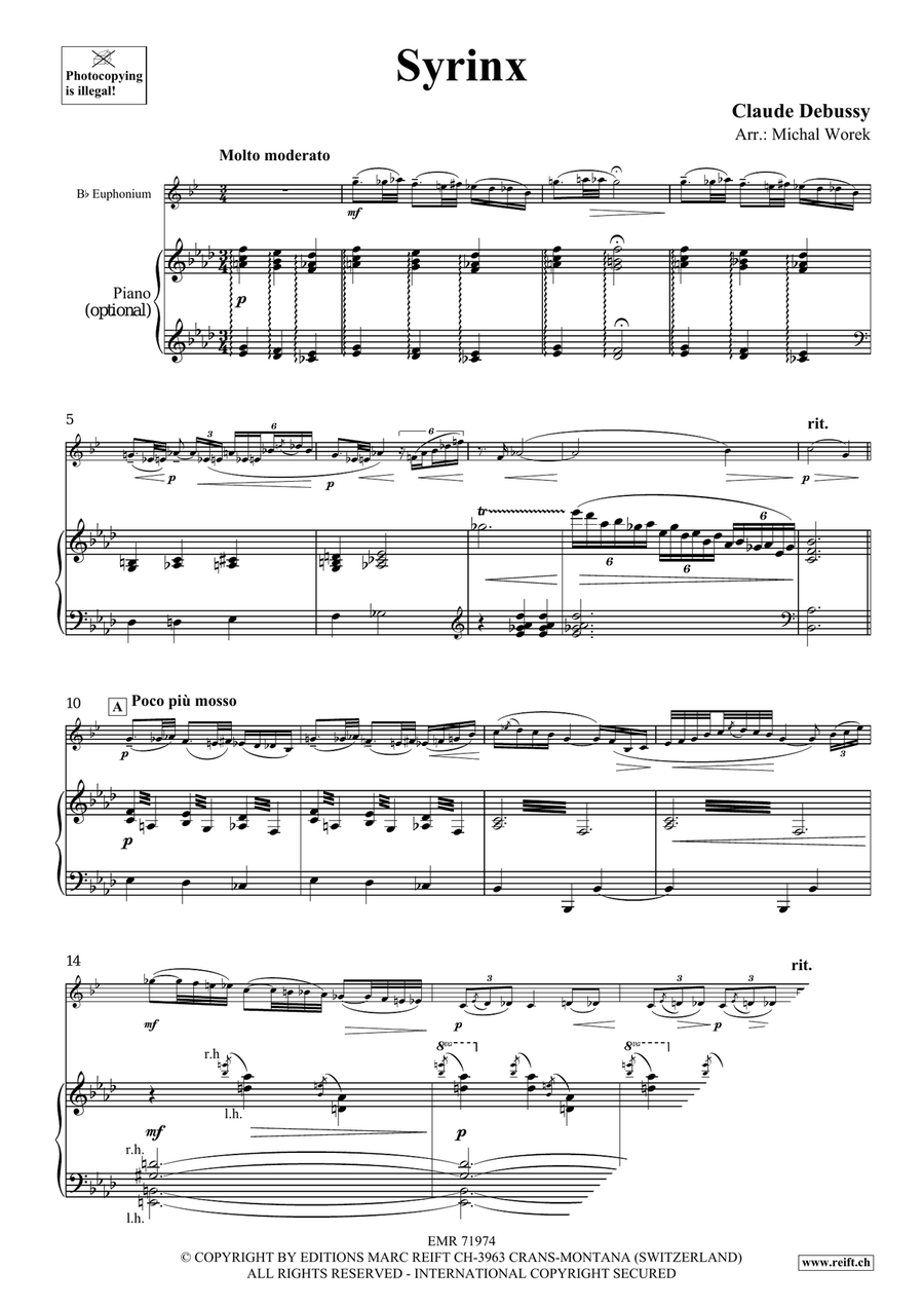 Syrinx Syrinx Euphonium scores gallery preview page 3