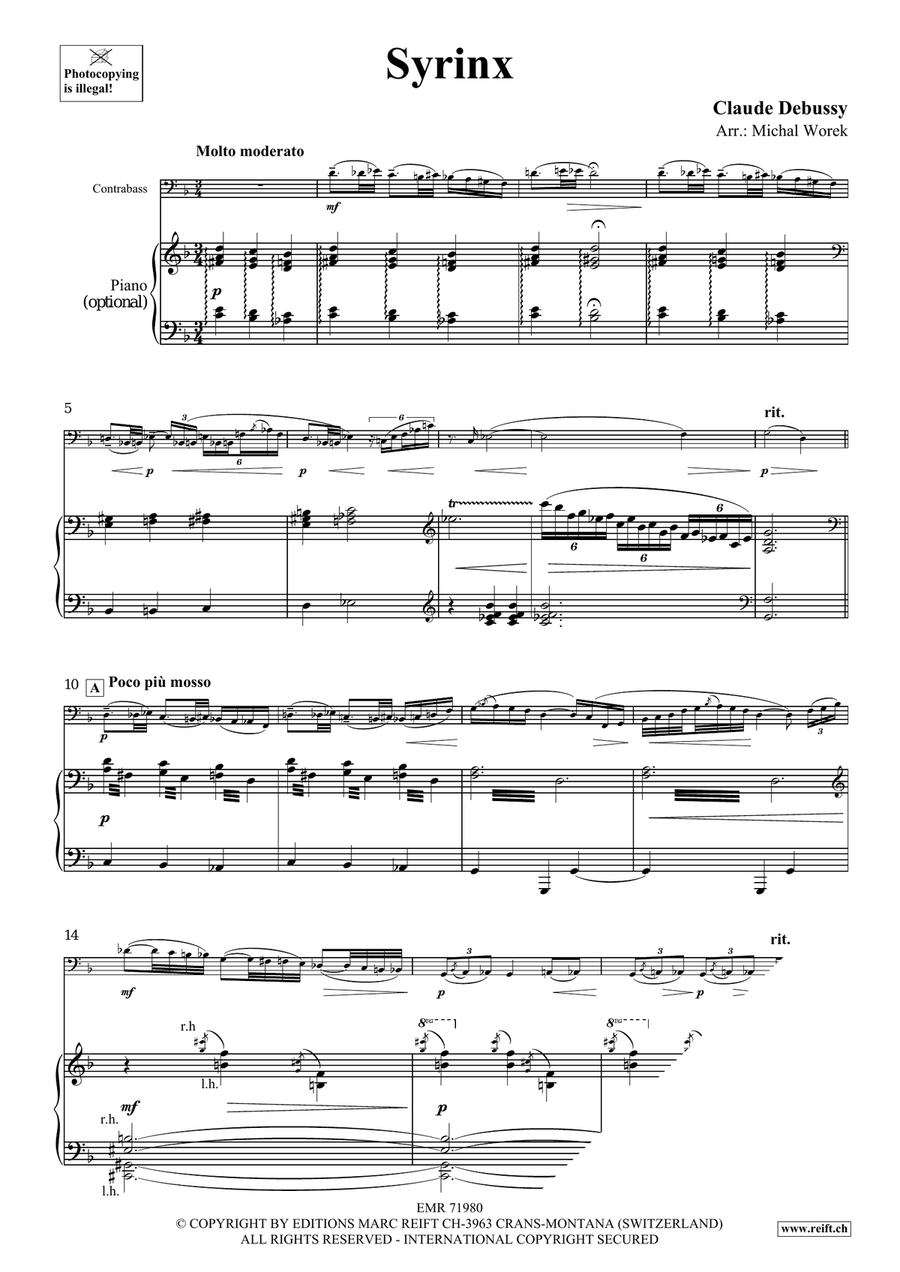 Syrinx Syrinx Double Bass scores gallery preview page 3