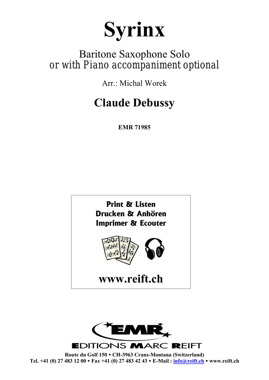 Syrinx Syrinx Baritone Saxophone scores gallery preview page 2