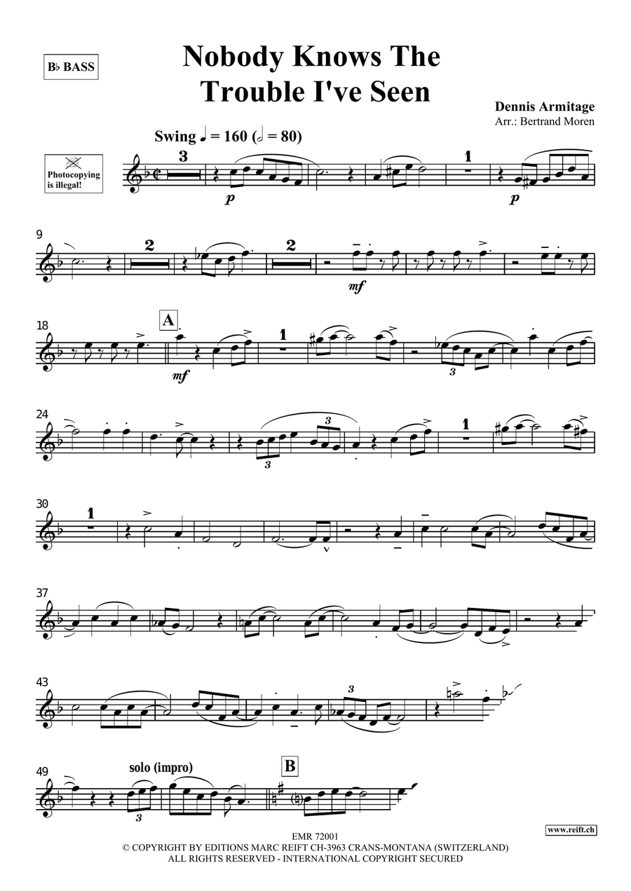 Nobody Knows The Trouble I've Seen Voice Solo scores gallery preview page 4