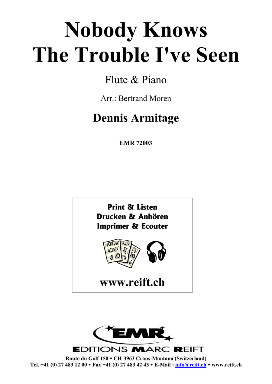 Nobody Knows The Trouble I've Seen Flute Solo scores gallery preview page 2