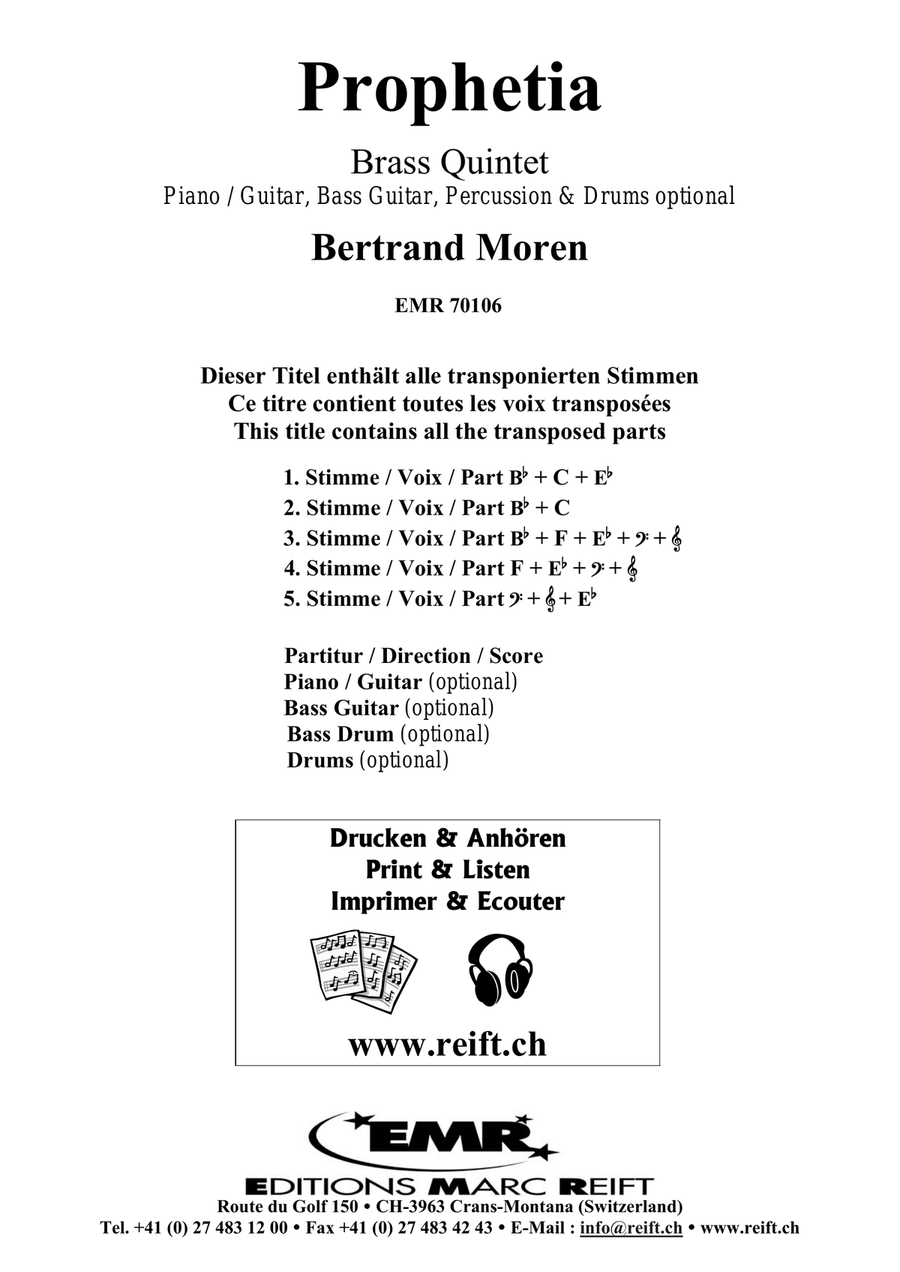 Prophetia Prophetia Brass Quintet scores gallery preview page 2