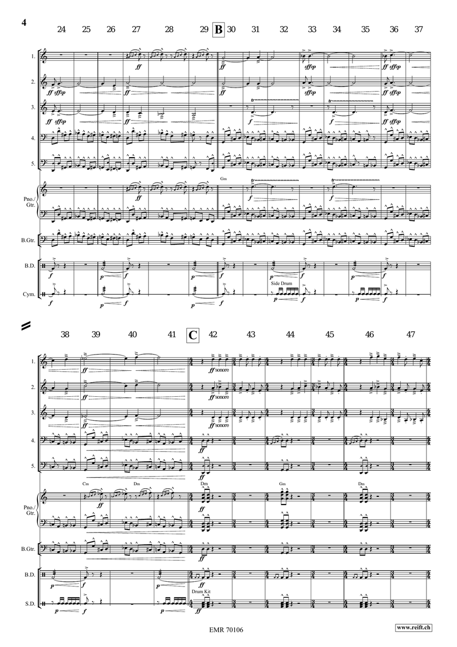 Prophetia Prophetia Brass Quintet scores gallery preview page 5