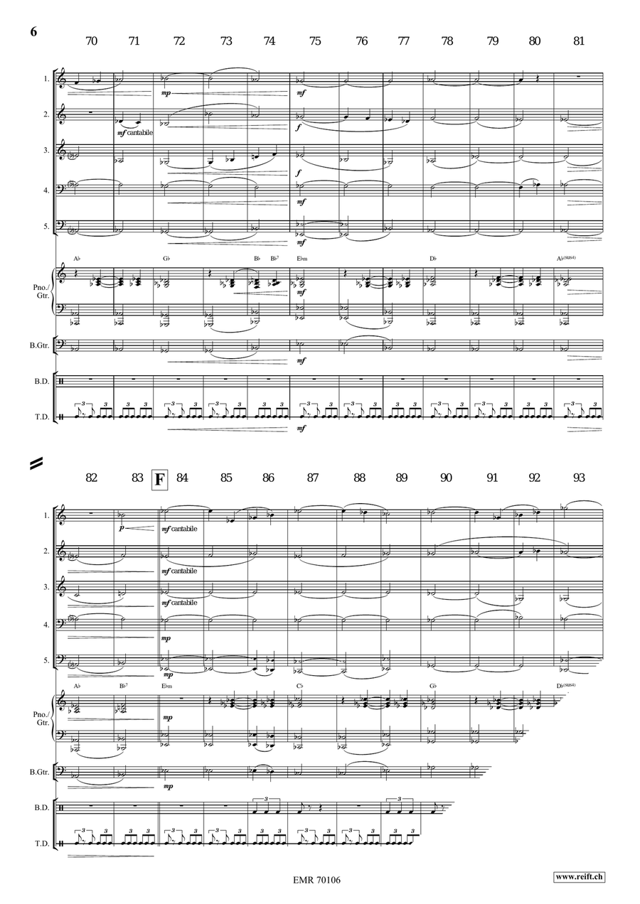 Prophetia Prophetia Brass Quintet scores gallery preview page 7