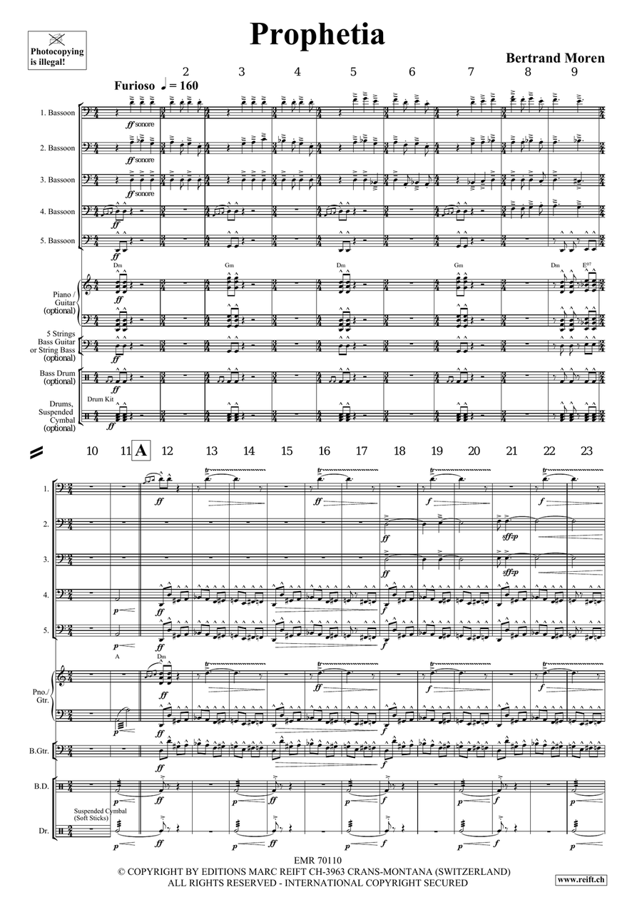 Prophetia Prophetia Bassoon scores gallery preview page 4