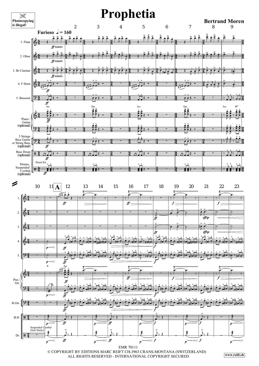 Prophetia Prophetia Woodwind Quintet scores gallery preview page 4