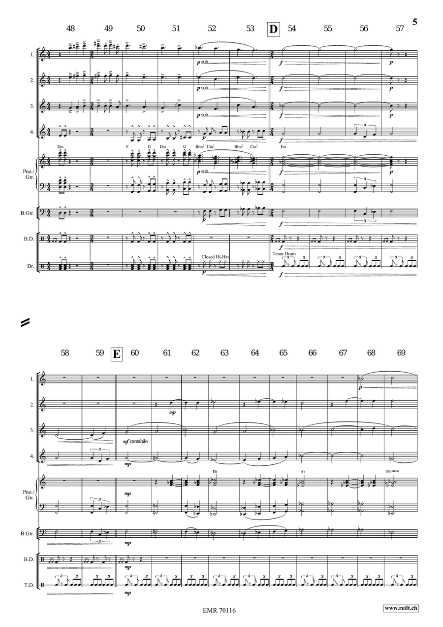 Prophetia Prophetia Clarinet Quartet scores gallery preview page 6
