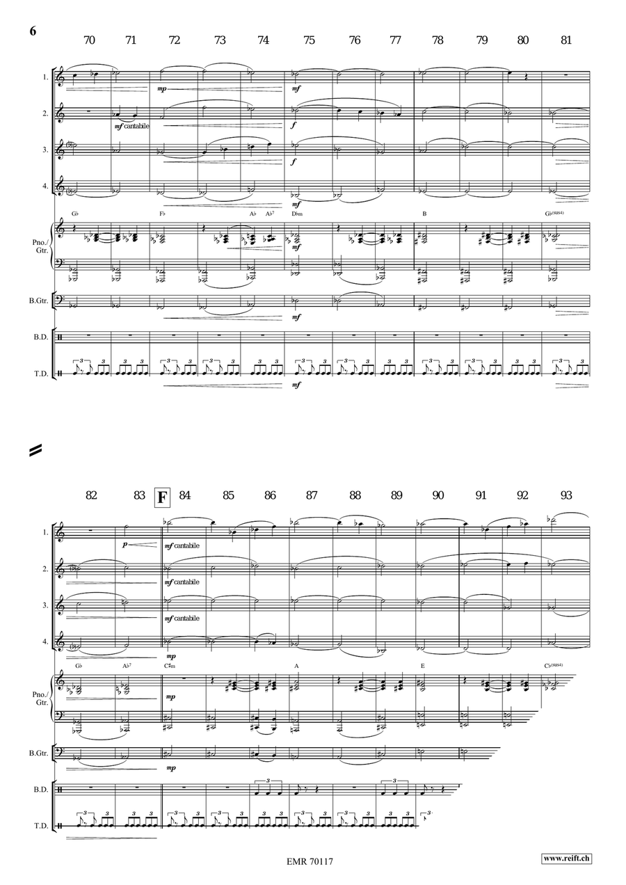 Prophetia Prophetia Saxophone Quartet scores gallery preview page 7