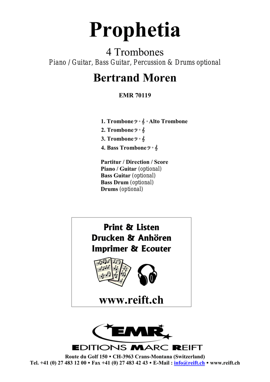 Prophetia Prophetia Trombone Quartet scores gallery preview page 2