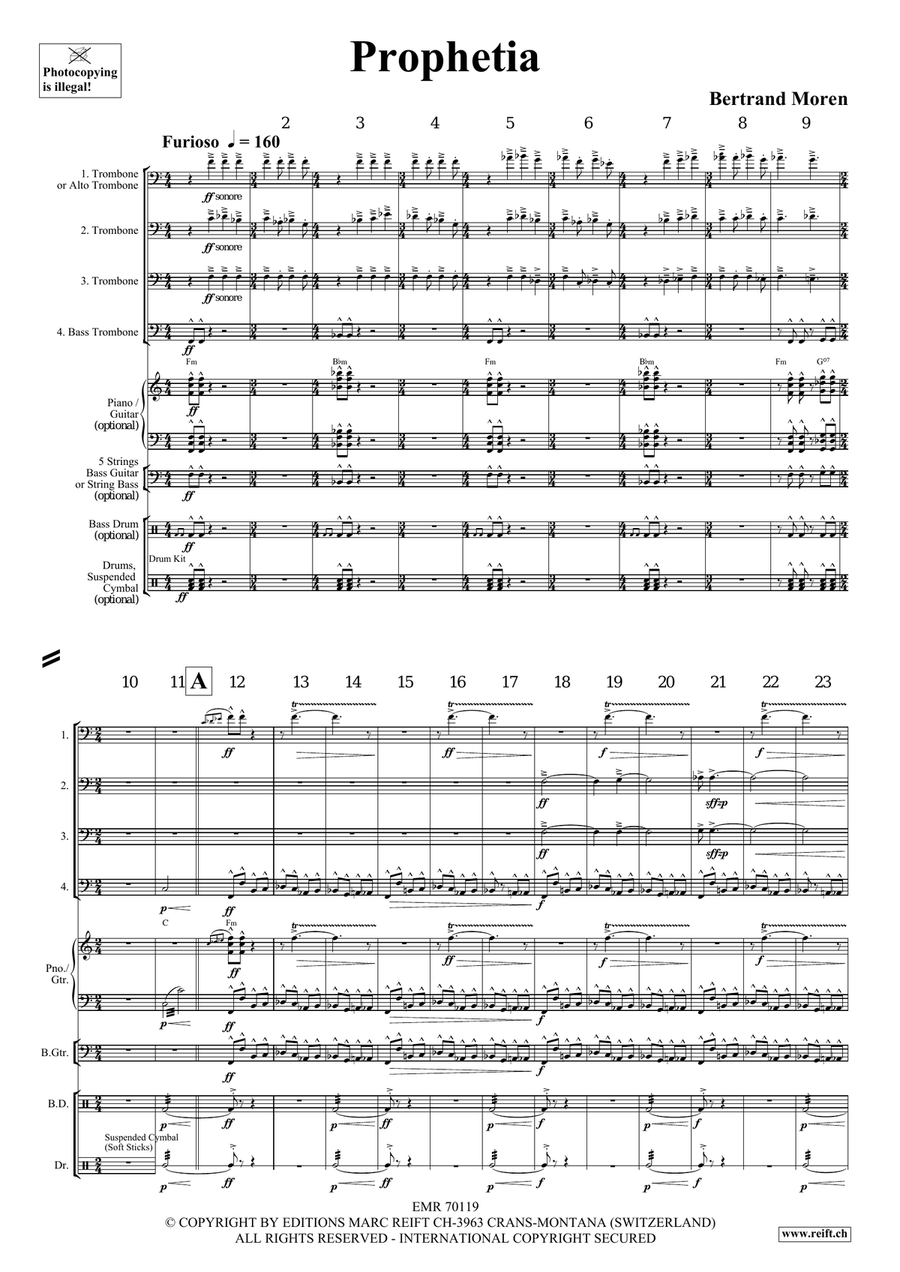 Prophetia Prophetia Trombone Quartet scores gallery preview page 4