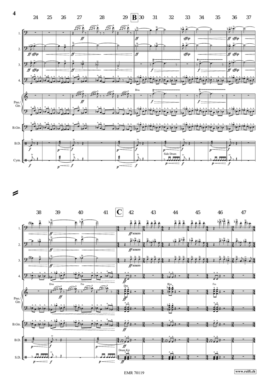 Prophetia Prophetia Trombone Quartet scores gallery preview page 5