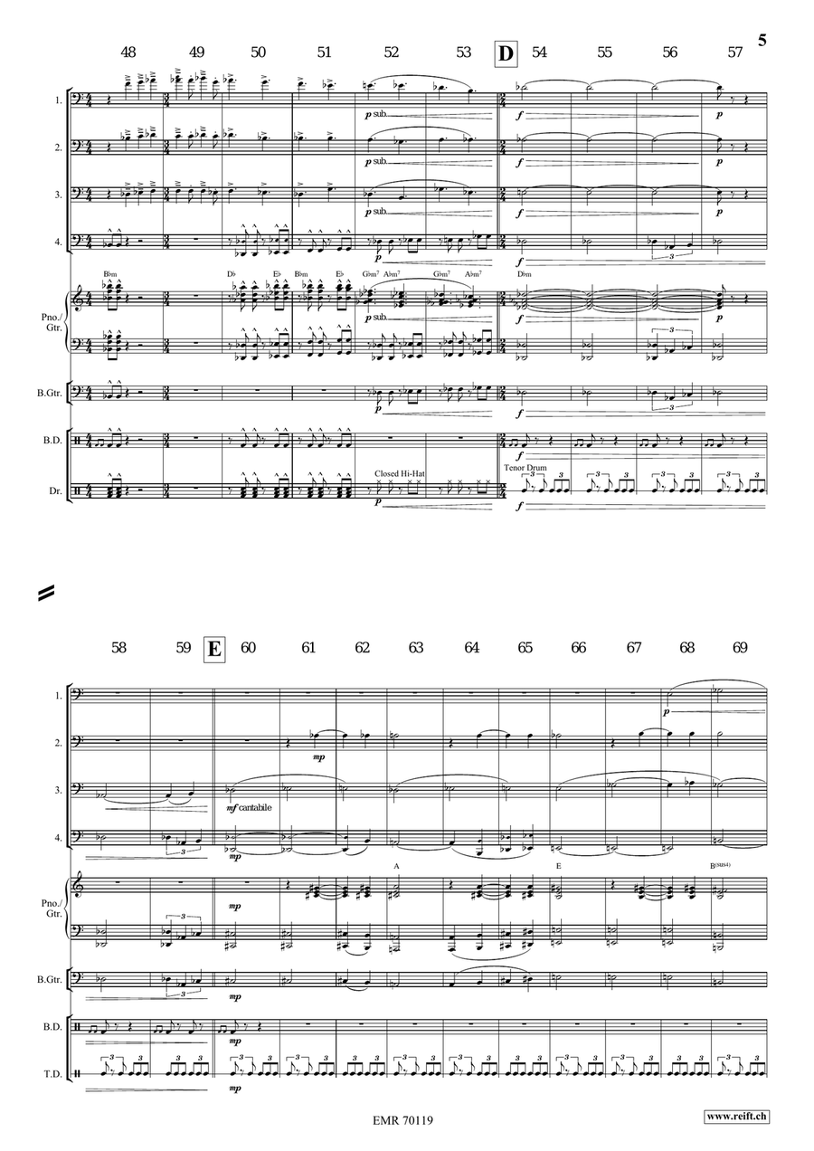 Prophetia Prophetia Trombone Quartet scores gallery preview page 6