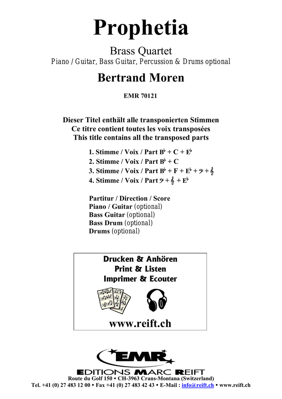 Prophetia Prophetia Brass Quartet scores gallery preview page 2