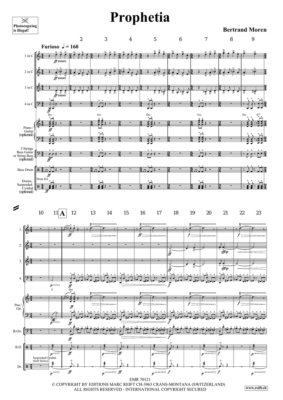 Prophetia Prophetia Brass Quartet scores gallery preview page 4