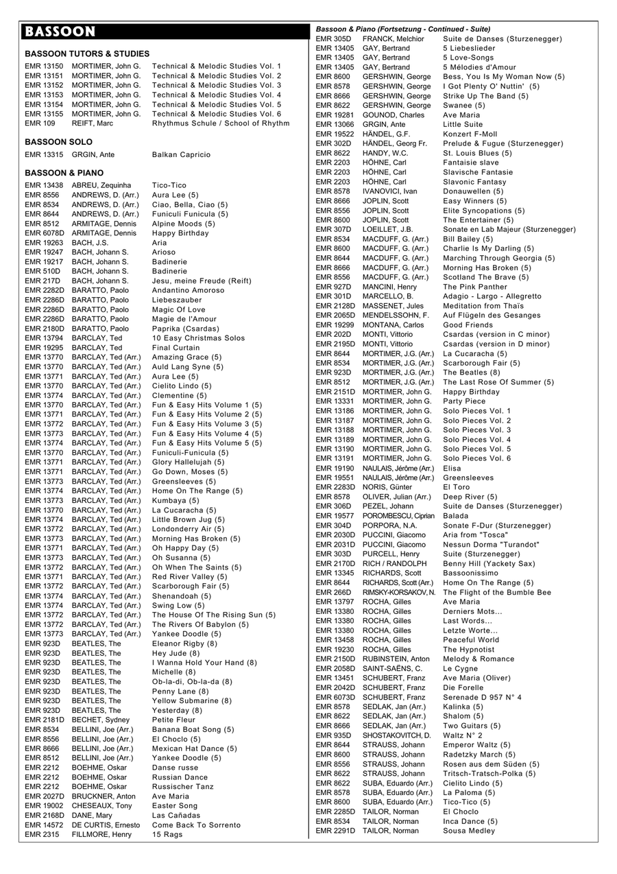 Amen Amen Bassoon Solo scores gallery preview page 5
