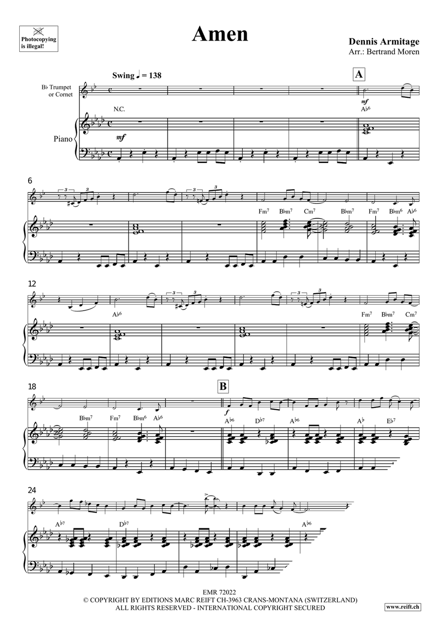 Amen Cornet scores gallery preview page 4