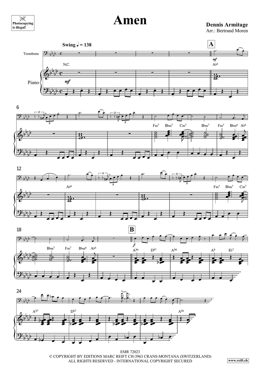 Amen Amen Piano Accompaniment scores gallery preview page 4